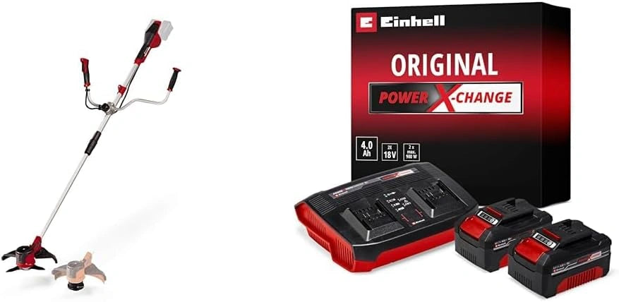 Débroussailleuse Einhell AGILLO 36/255 BL - 36V Power X-Change, Lame 25,5 cm, Moteur sans balais avec 2 Batteries 4Ah et Chargeur Double