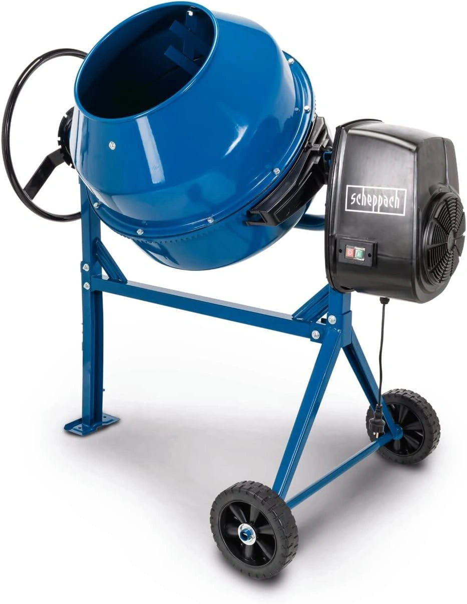 Scheppach Mélangeur de Béton 180L, 800W, 230V, Couronne Durable
