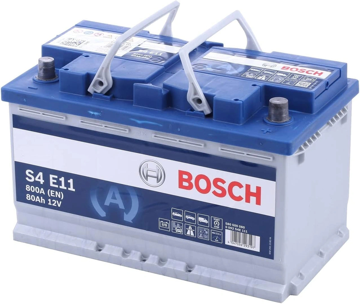 Batterie Voiture Bosch EFB 80Ah 800A - Compatible Start/Stop
