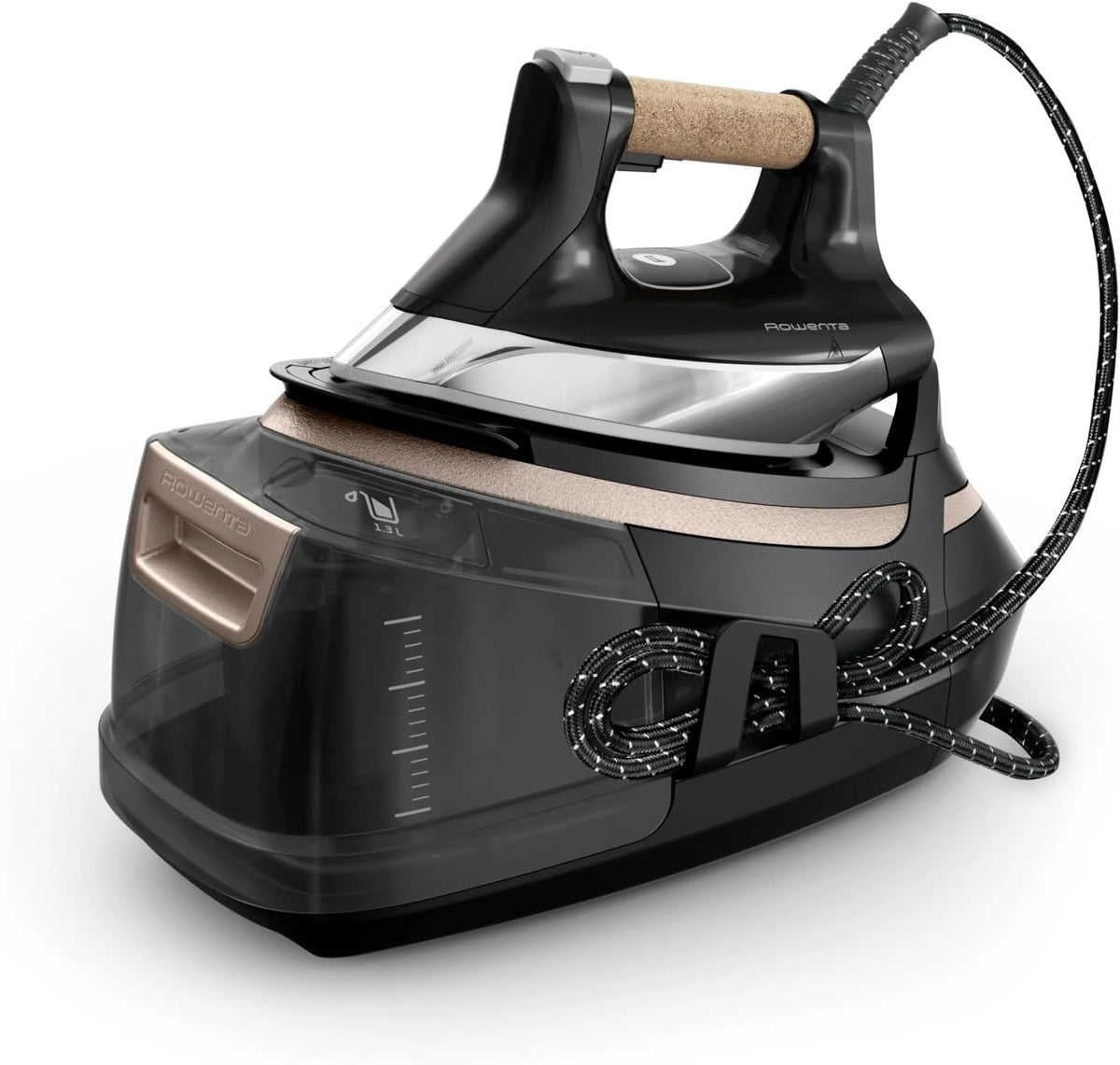 Rowenta Eco Steam Pro, fer à repasser vapeur haute performance, jet puissant jusqu'à 600 g/min, économie d'énergie, design durable, modèle DG9661