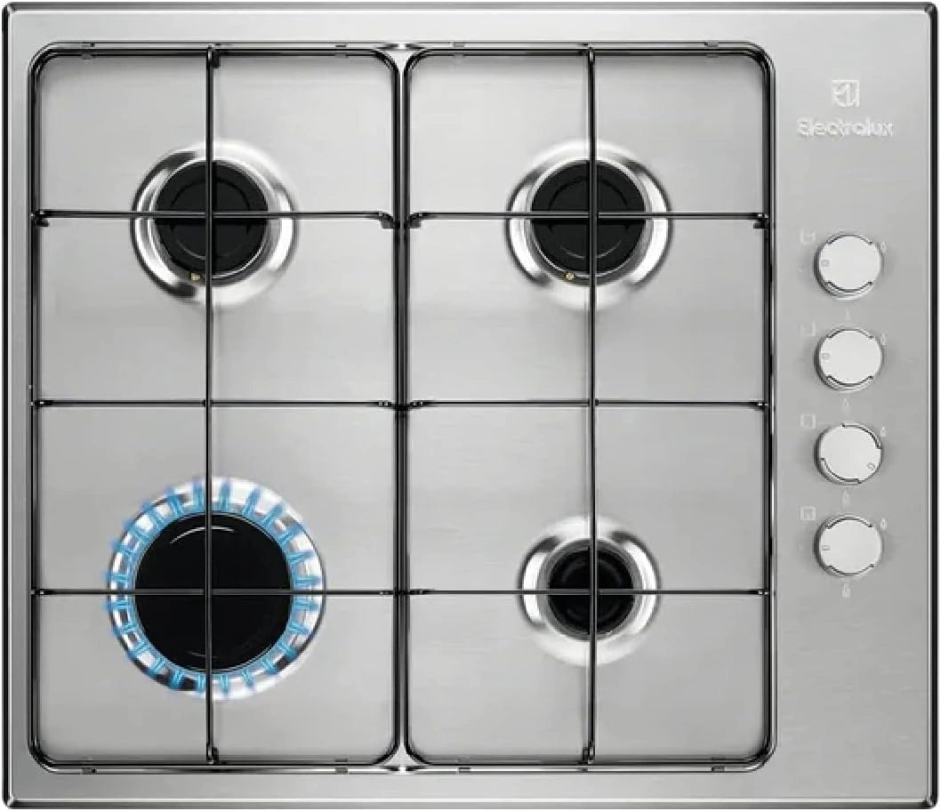 Electrolux KGS6404SX - Plaque de Cuisson Gaz 4 Brûleurs Inox