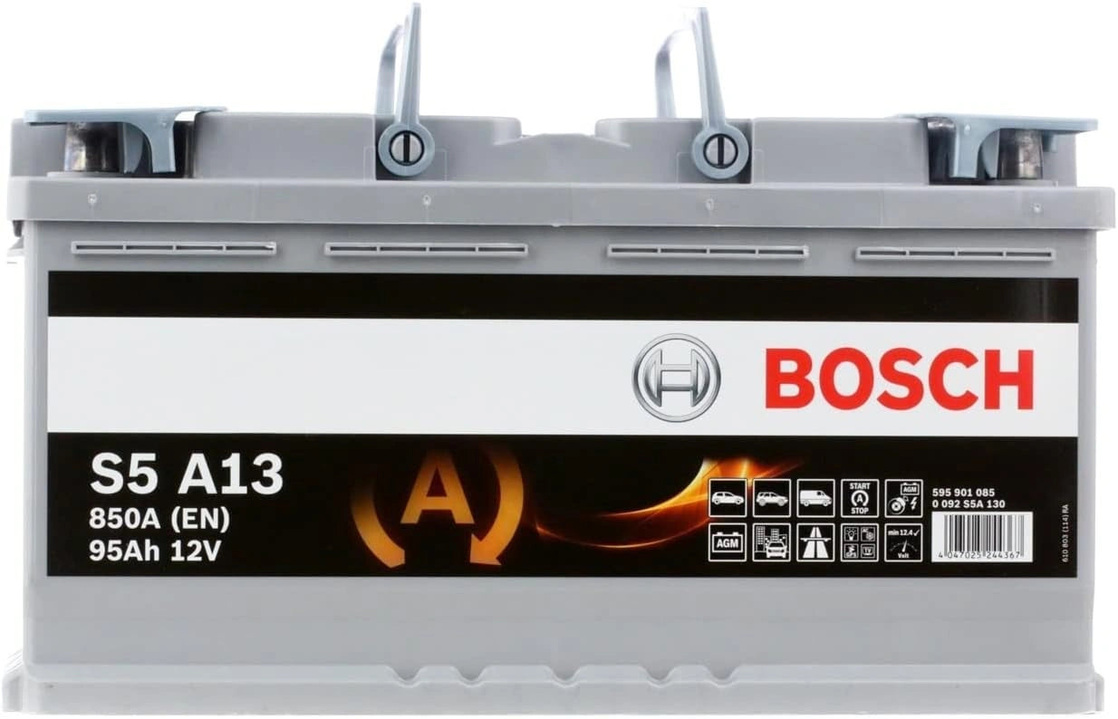 Batterie Voiture Bosch S5A13 95Ah 850A AGM pour Start/Stop