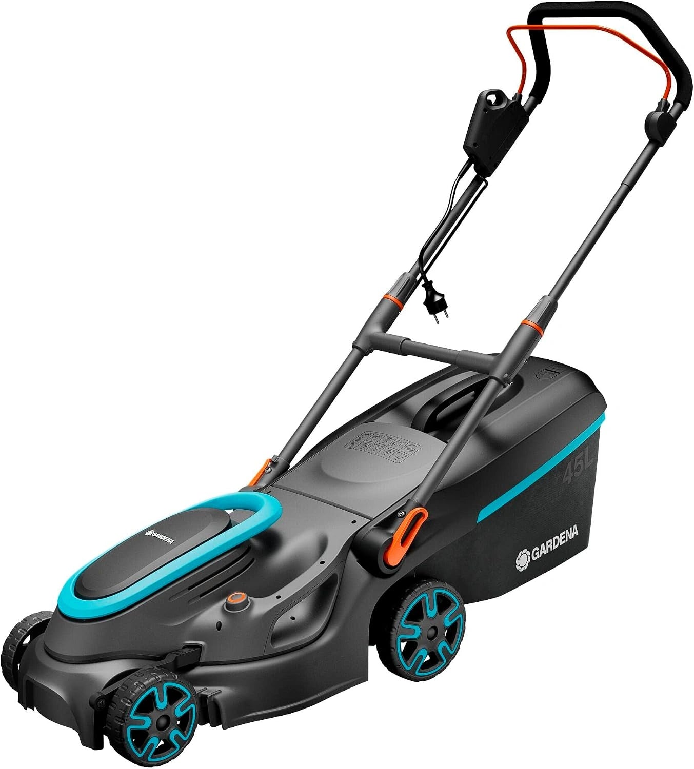 Tondeuse à Gazon Électrique Gardena PowerMax 1800 W, 37 cm, Bac 45L, Surface <500 m²
