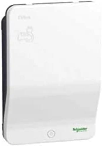 Schneider Electric EVlink Wallbox - Borne de Recharge - 7kW - IP54 - Prise Type 2S - Clé de Sécurité - Blanc