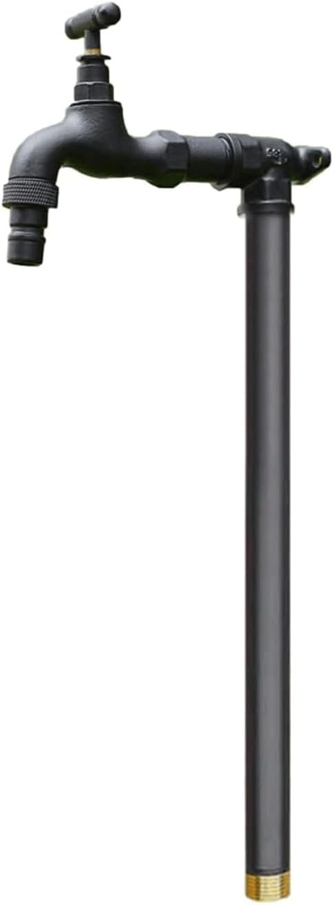 Colonne en cuivre avec robinet antigel pour jardin et cour, hauteur 60 cm