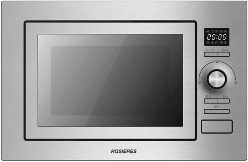 Four à Micro-Ondes Encastrable avec Grill Rosieres RMG28/1IN - 28L, 900W, Acier Inoxydable