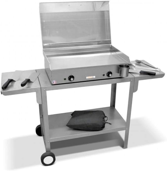 Plancha Électrique Inox 2400W pour 10 Personnes - Modèle NEO E-650 avec Odeon 650