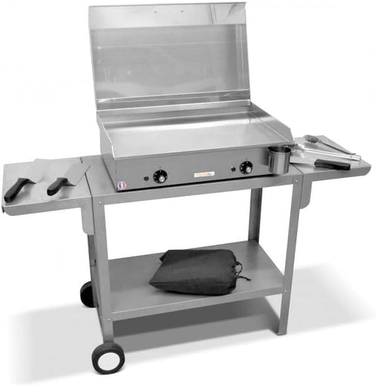 Plancha Électrique Inox 2400W pour 10 Personnes - Modèle NEO E-650 avec Odeon 650
