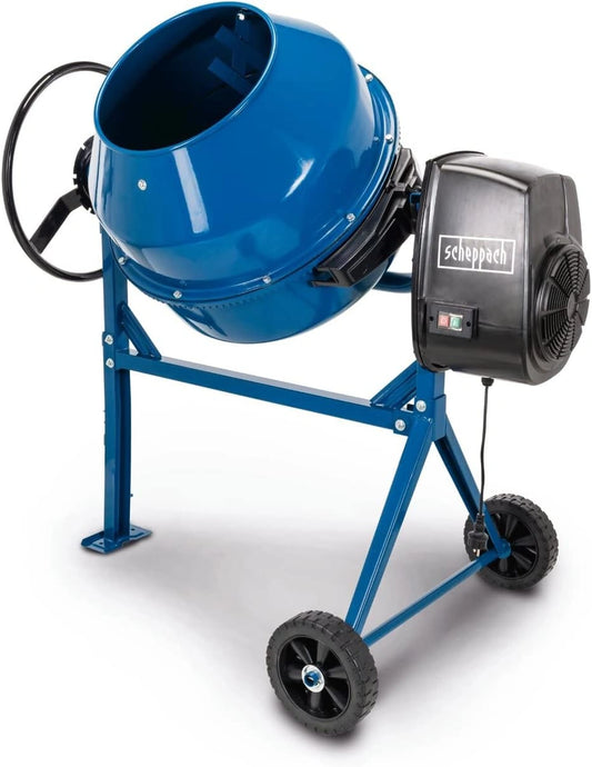 Scheppach Mélangeur de Béton 180L, 800W, 230V, Couronne Durable