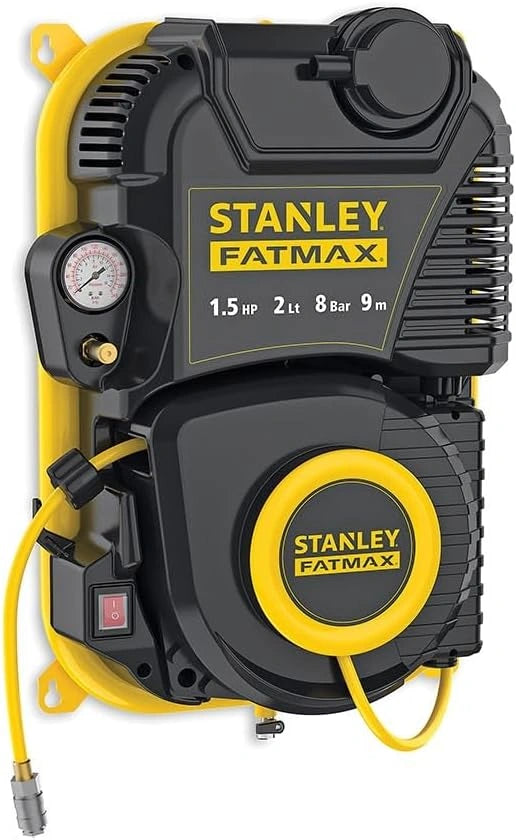 Compresseur Mural Stanley Fatmax WALLTECH PRO avec Réservoir 2L Noir/Jaune