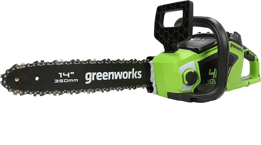 Tronçonneuse à Batterie 14'' sans Balais, 12 m/s, 3,5 kg - Greenworks