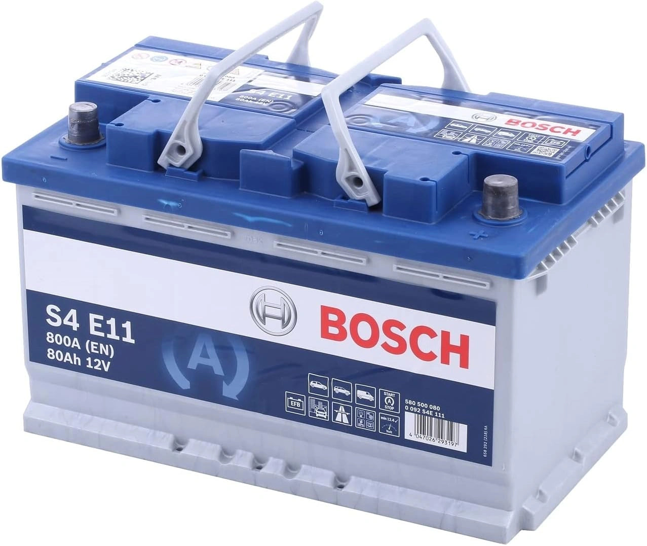 Batterie Voiture Bosch EFB 80Ah 800A - Compatible Start/Stop