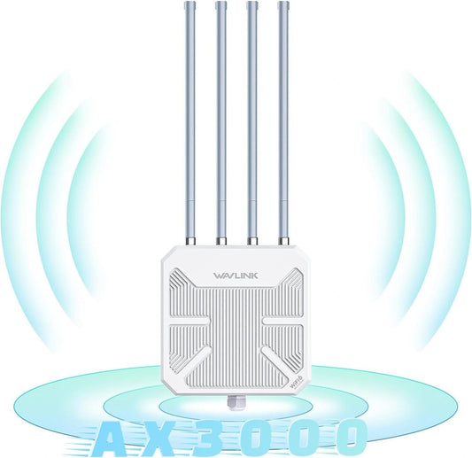 Amplificateur WiFi Extérieur Puissant AX3000 - Répéteur WiFi Longue Portée avec Mesh