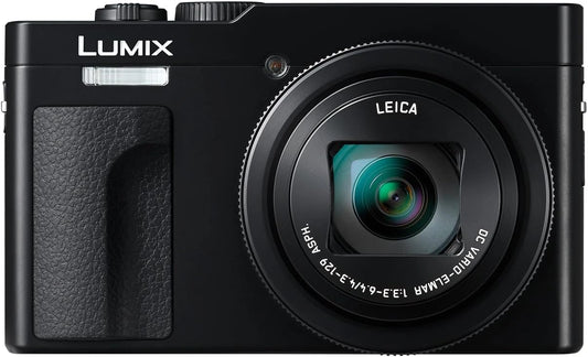 Panasonic Lumix TZ99 Appareil Photo Compact avec Zoom Leica 30x, Capteur 20.3MP, Écran Tactile Inclinable, 4K et Connectivité Sans Fil Noir