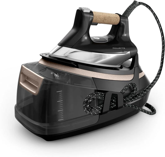 Rowenta Eco Steam Pro, fer à repasser vapeur haute performance, jet puissant jusqu'à 600 g/min, économie d'énergie, design durable, modèle DG9661
