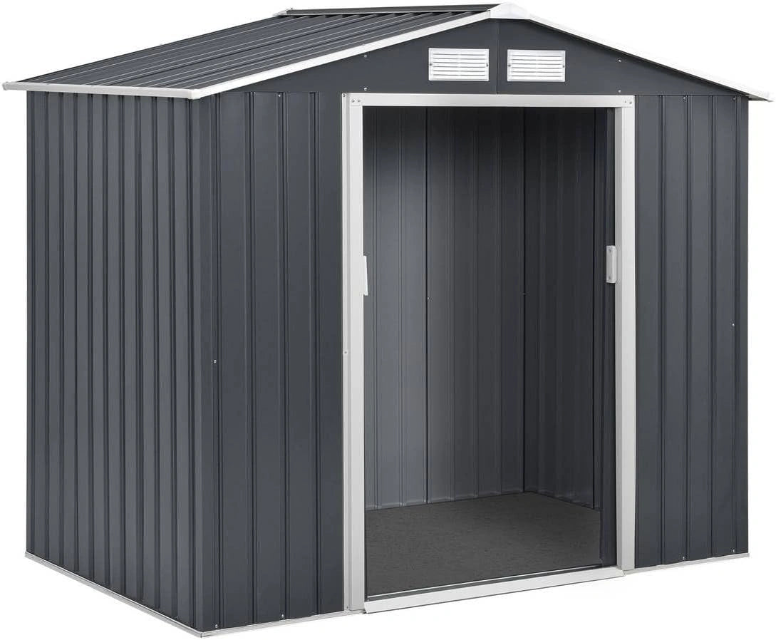 Abri de Jardin Métallique Vegas 2.7m² Gris