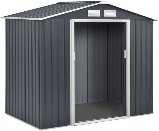 Abri de Jardin Métallique Vegas 2.7m² Gris