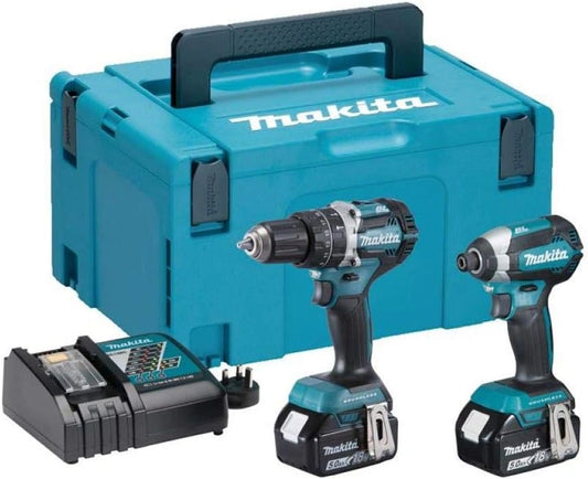 Ensemble d'outils sans fil 18V MAKITA DDF484 et DTD153 avec 2 batteries 5,0 Ah