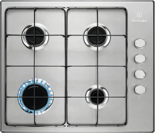Electrolux KGS6404SX - Plaque de Cuisson Gaz 4 Brûleurs Inox