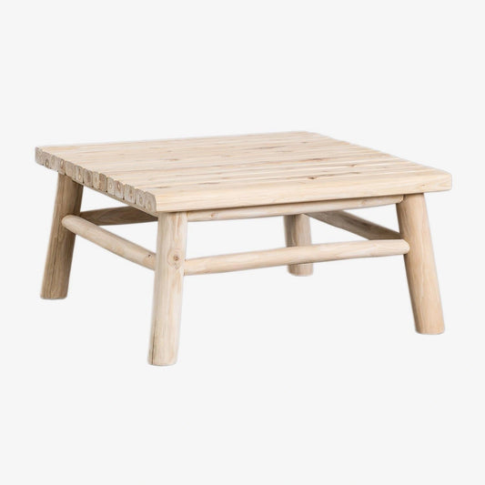 Table Basse Carrée en Teck Narel 80x80 cm de SKLUM