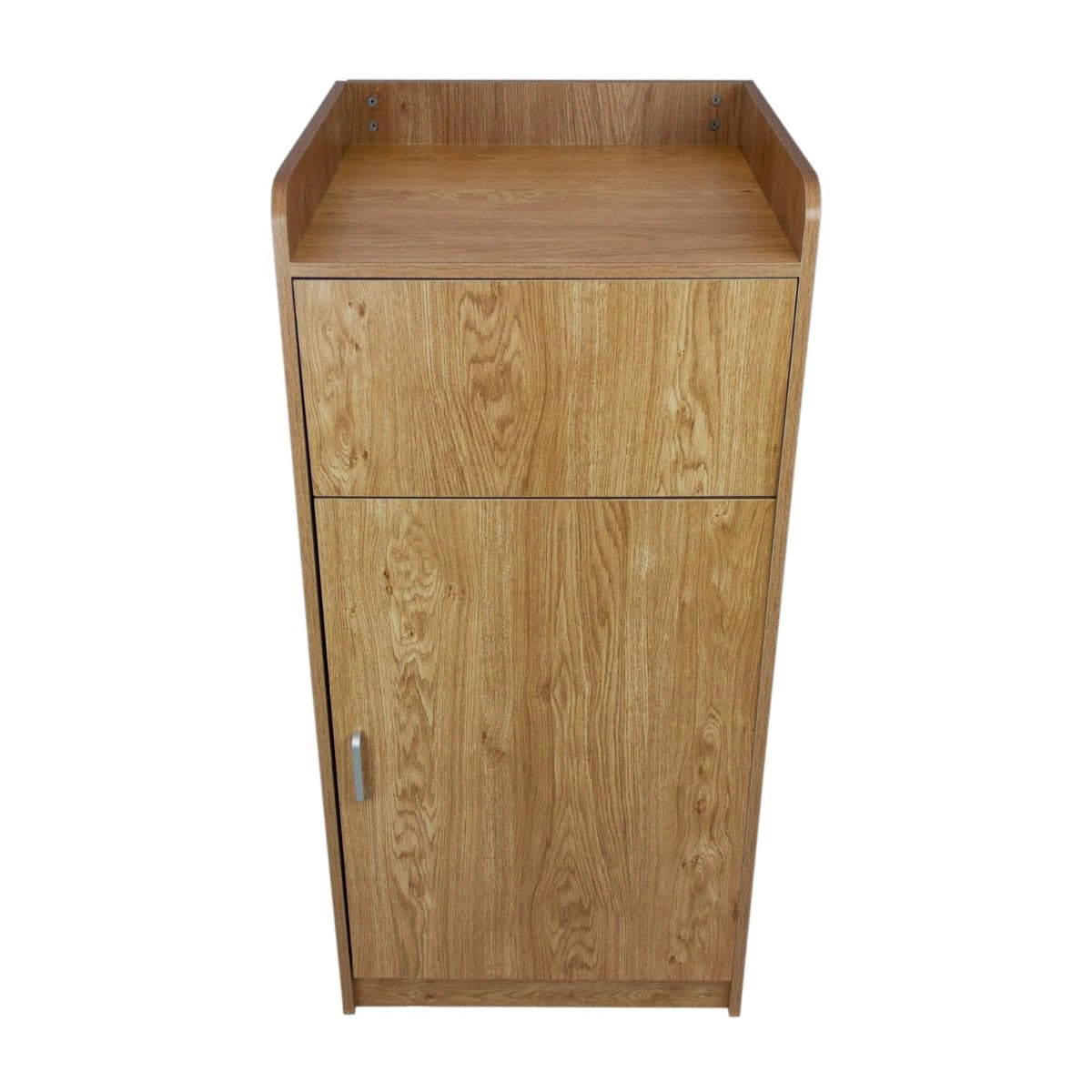 Conteneur à Déchets en Bois d'Érable pour Restaurant, 100 L, avec Autocollants