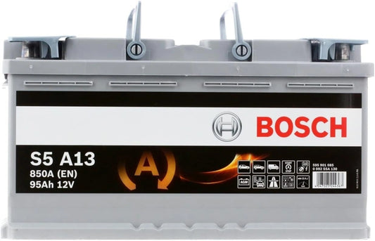 Batterie Voiture Bosch S5A13 95Ah 850A AGM pour Start/Stop