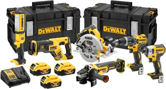 Ensemble de 6 outils DEWALT XR 18V 5Ah Li-Ion avec batteries - Modèle DCK623P3