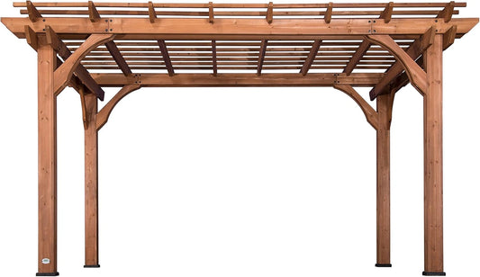 Pergola Autoportante en Bois 305x426 cm pour Jardin - Résistante aux Intempéries