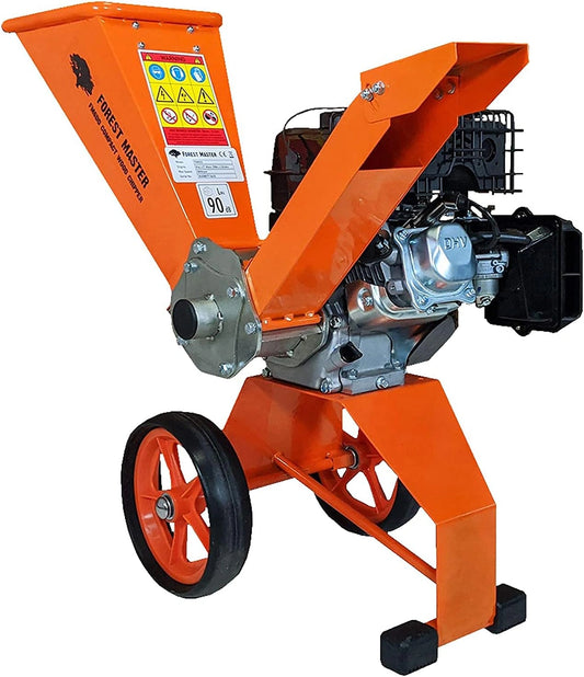 Broyeur de Bois Puissant Essence 6 CV, Compact et Portable