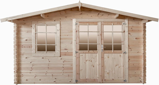 Cabane de Jardin Bois Massif 28mm, Superficie 9.9m²