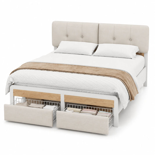 lit-double-avec-sommier-et-led-140x190-cm-tiroirs-integres-tete-de-lit-reglable-uqzipr7117xn
