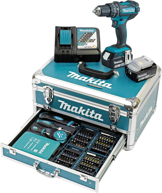 Perceuse à percussion sans fil 18V avec kit d'accessoires - MAKITA