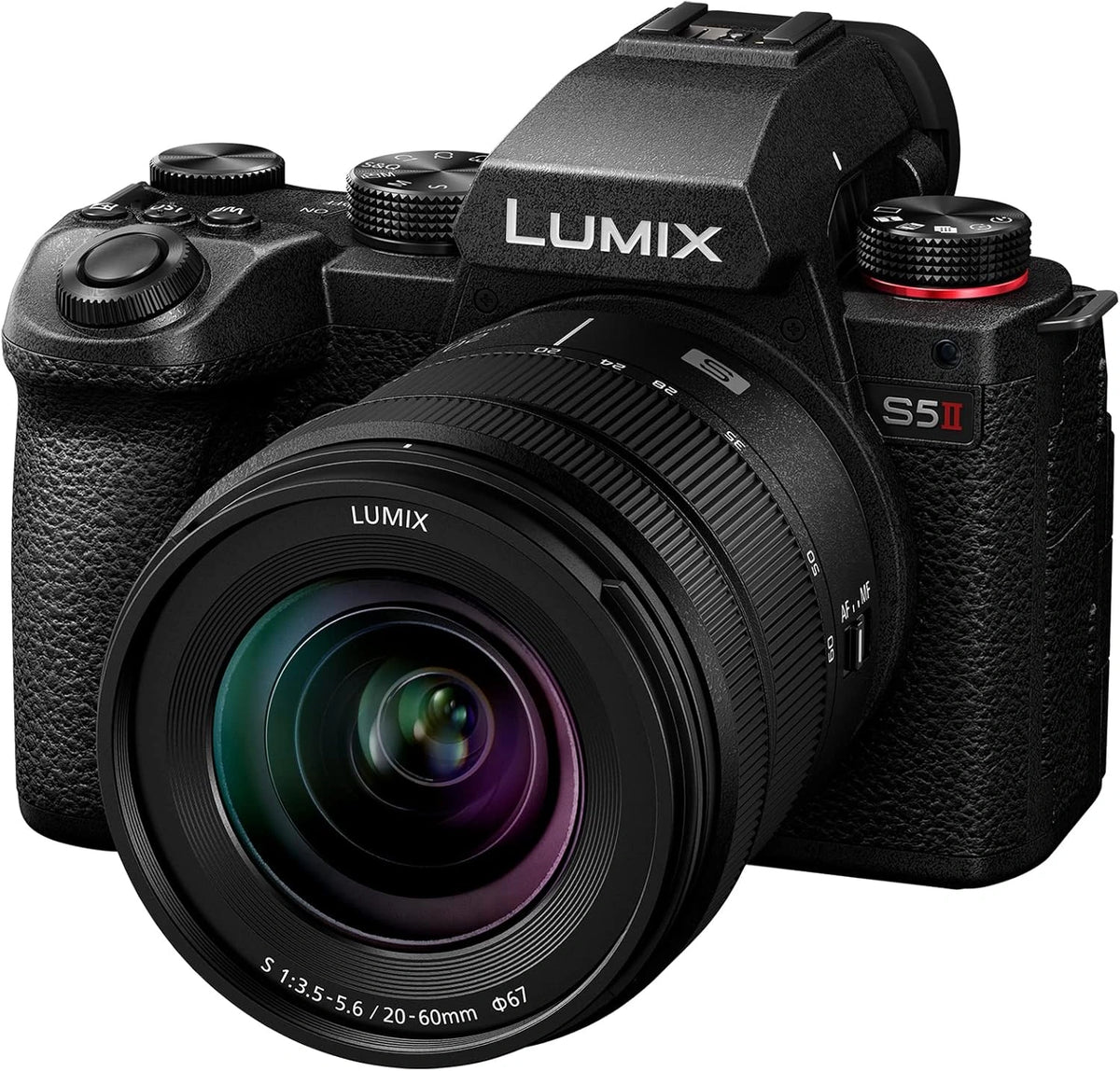 Panasonic Lumix S5M2 - Appareil Photo Hybride Plein Format avec Objectif 20-60mm, Vidéo 6K, Stabilisation et Résistance aux Intempéries