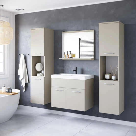 Ensemble de salle de bain Montréal XL avec lavabo inclus, couleur beige cachemire